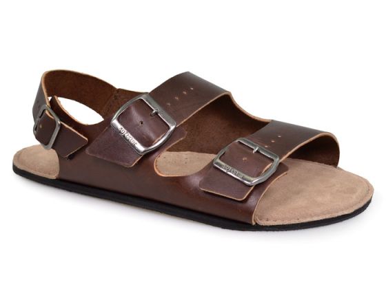 Dark brown Camino Lite buckle sandals