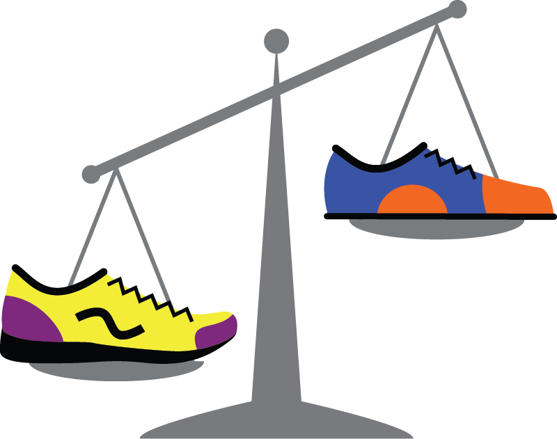 Heavy vs. Lightweight Shoe