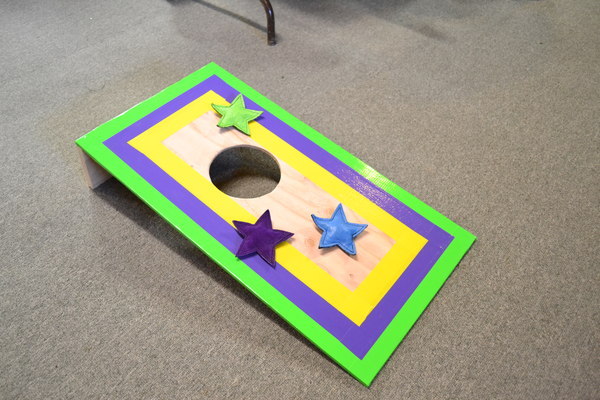 Homemade Corn Hull Game Time for the Elves to Play Again! See Our 2014 Winter Playday Projects
