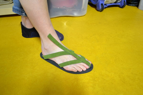 Handmade Sandal Prototype Time for the Elves to Play Again! See Our 2014 Winter Playday Projects