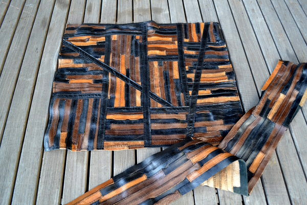 Leather Fabric Made from Aged Leather Scraps Time for the Elves to Play Again! See Our 2014 Winter Playday Projects