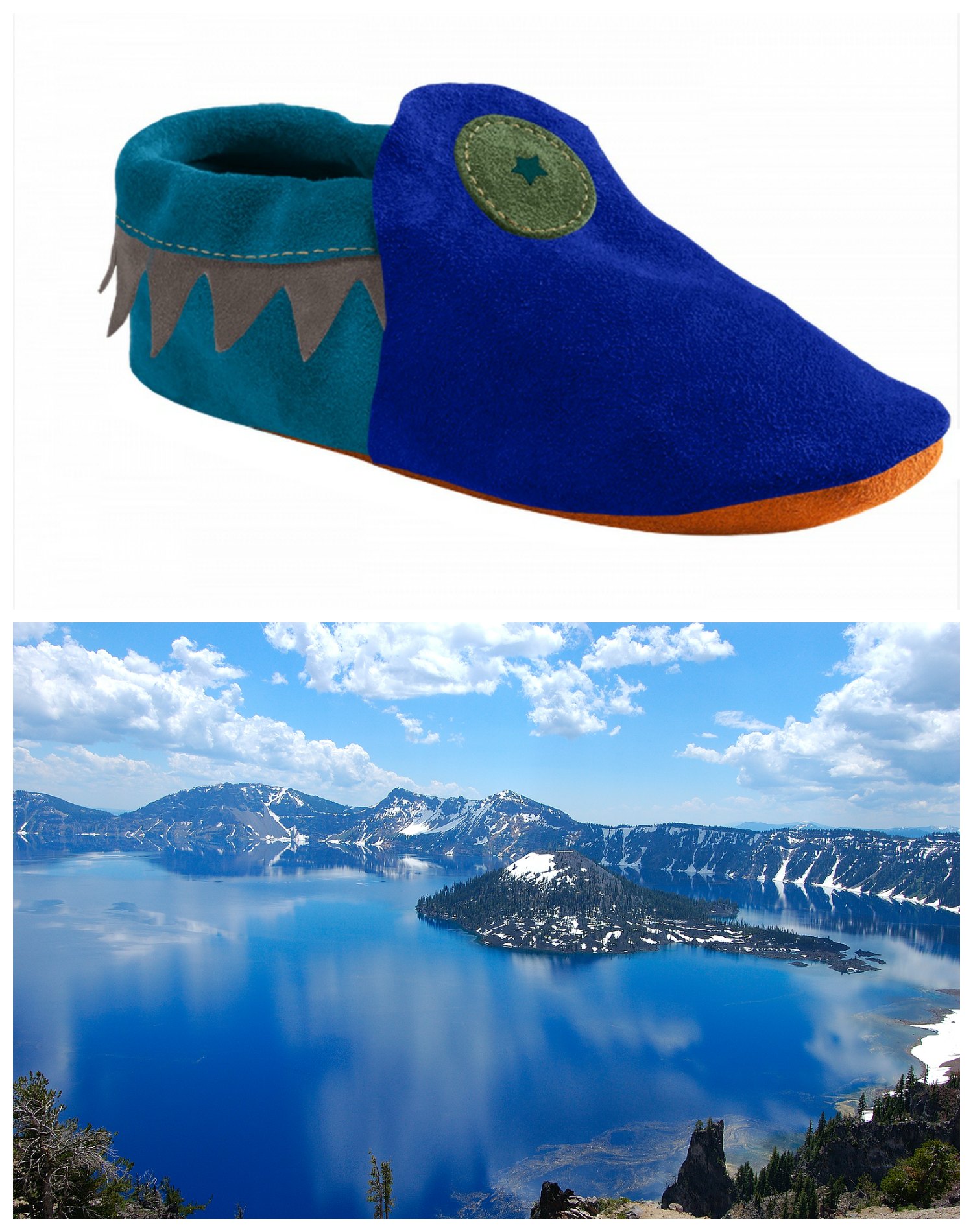 Crater Lake Moccasin Soft Star Crater Lake-Inspired Moccasin