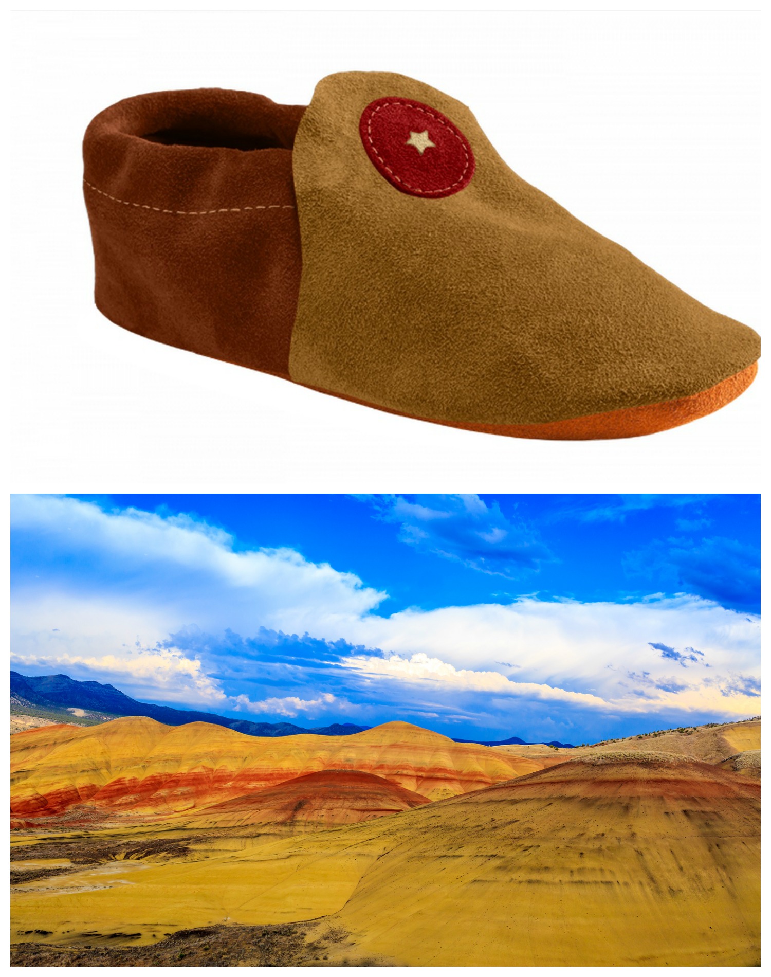 John Day Fossil Beds Moccasin John Day Fossil Beds-Inspired Moccasin