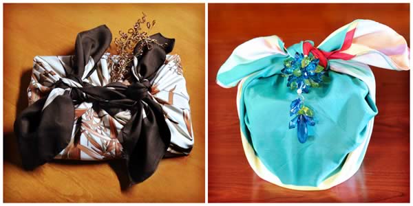 Wasteless Furoshiki Wrapping furoshiki-wrapping-presents