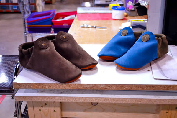 katy-bowman-moccasin-making-workshop finished-shoes