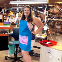 Elf Molly sporting her fashionable spring colors.