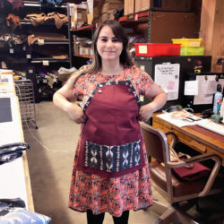 Elf Nicole is ready for customer service needs.