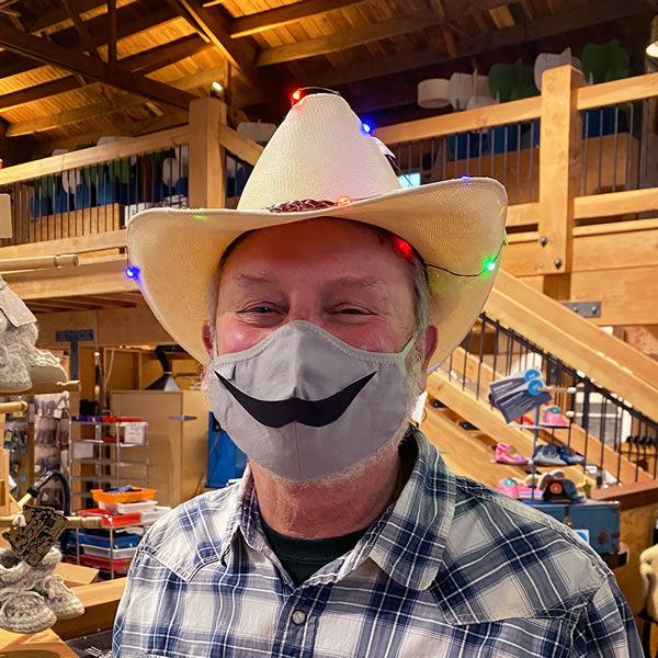 Founder Tim's Cowboy Mustache Mask