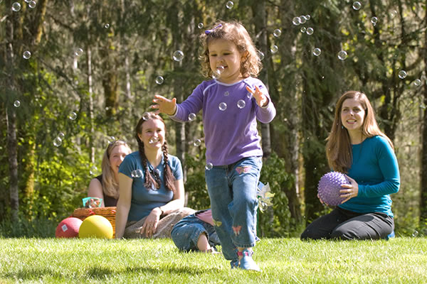 Children Playing Outside