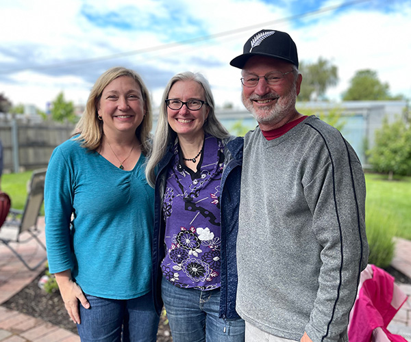 Trish, Larkin, and Tim