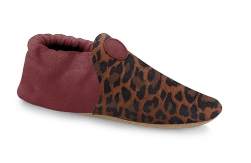 dyo shoes, suede animal print moccasin