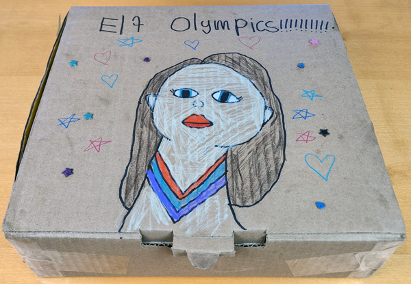 elf olympics game box