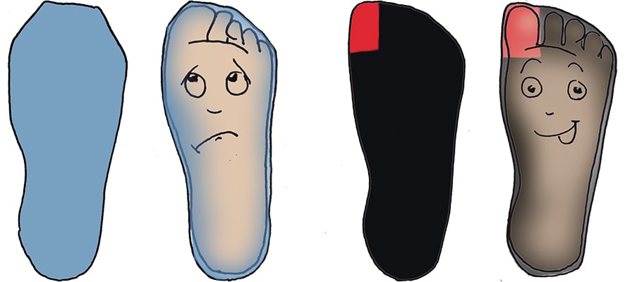 Plus12 socks with foot-shaped design are the best wide socks