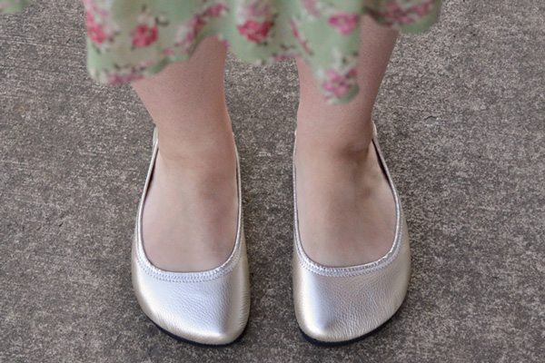 Top-down view of the Primal Ballerine, built on the extra wide Primal sole shape